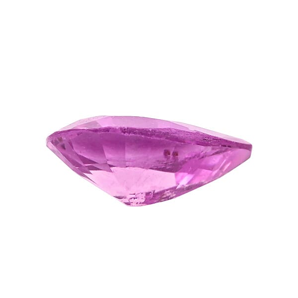 AAAA Madagascar Pink Sapphire (Pear 7x5 Mm) 0.80 Ctw