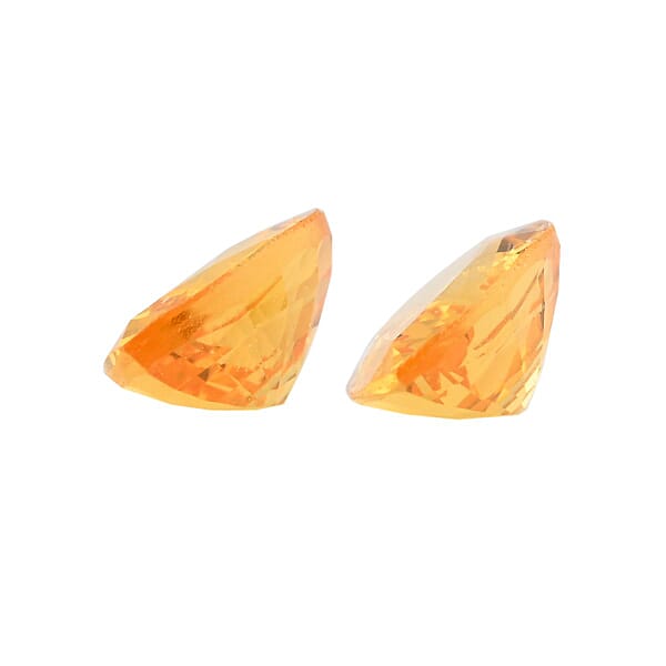 AAAA Madagascar Yellow Sapphire Set Of 2 (Pear 7x5 Mm) 1.50 Ctw