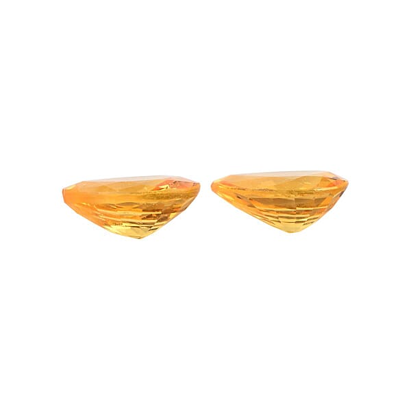 AAAA Madagascar Yellow Sapphire Set Of 2 (Pear 7x5 Mm) 1.50 Ctw
