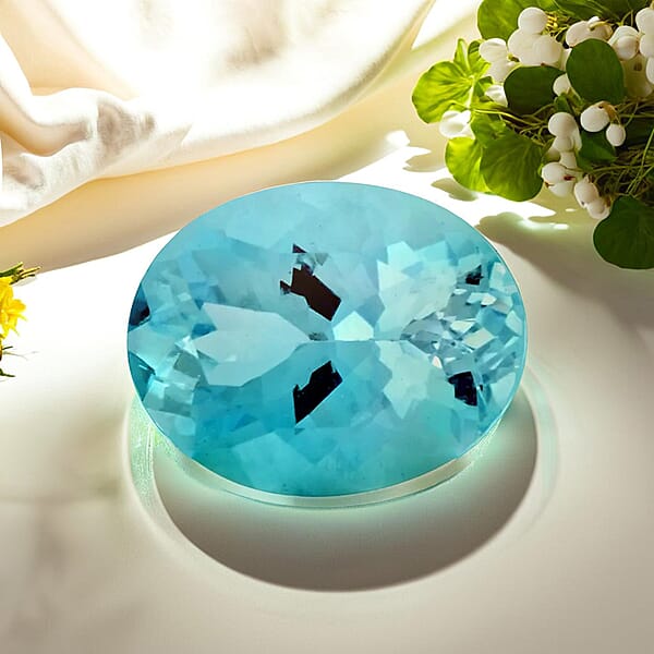 AAAA Mangoro Aquamarine (Ovl 9x7 Mm) 1.50 Ctw