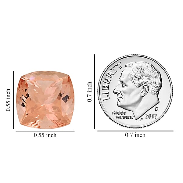AAAA Marropino Morganite (Cush 14 Mm) 10.00 Ctw