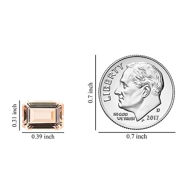 AAAA Marropino Morganite (Oct 10x8 Mm) 3.00 Ctw