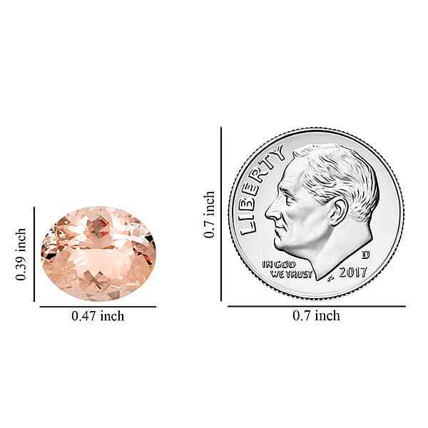 AAAA Marropino Morganite (Ovl 12x10 Mm) 4.00 Ctw