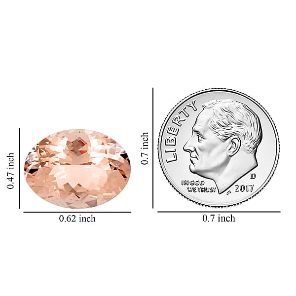 AAAA Marropino Morganite (Ovl 16x12 Mm) 8.50 Ctw