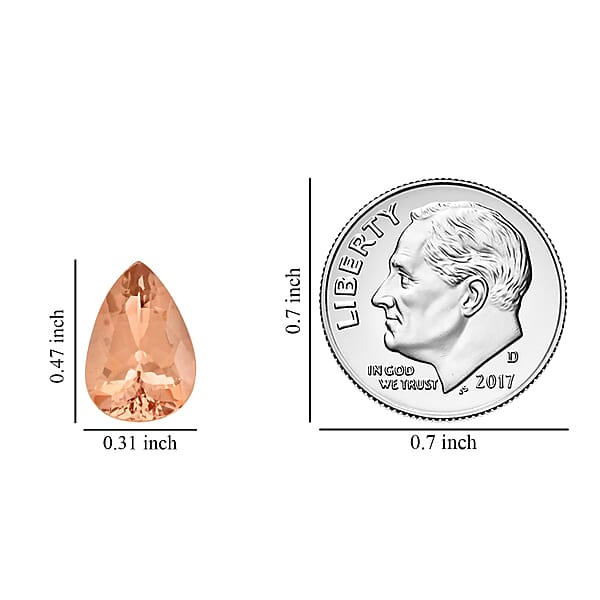 AAAA Marropino Morganite (Pear 12x8 Mm) 2.00 Ctw