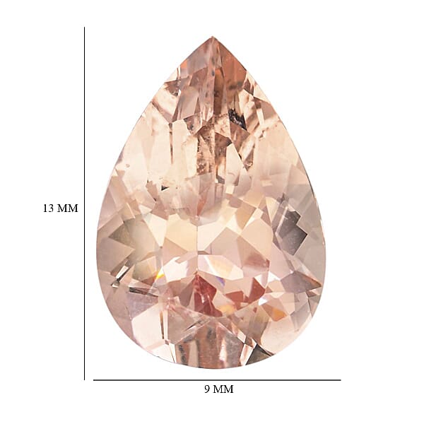 AAAA Marropino Morganite (Pear 13x9 Mm) 3.35 Ctw