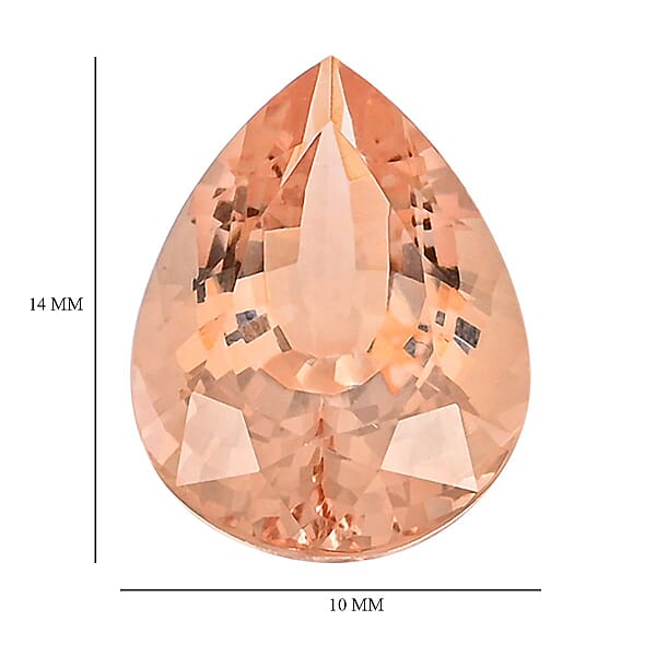 AAAA Marropino Morganite (Pear 14x10 Mm) 5.00 Ctw