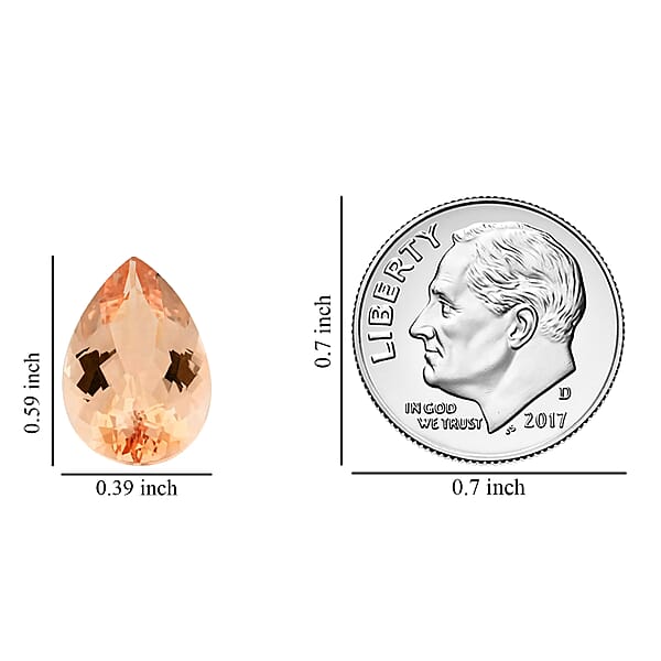 AAAA Marropino Morganite (Pear 15x10 Mm) 4.50 Ctw