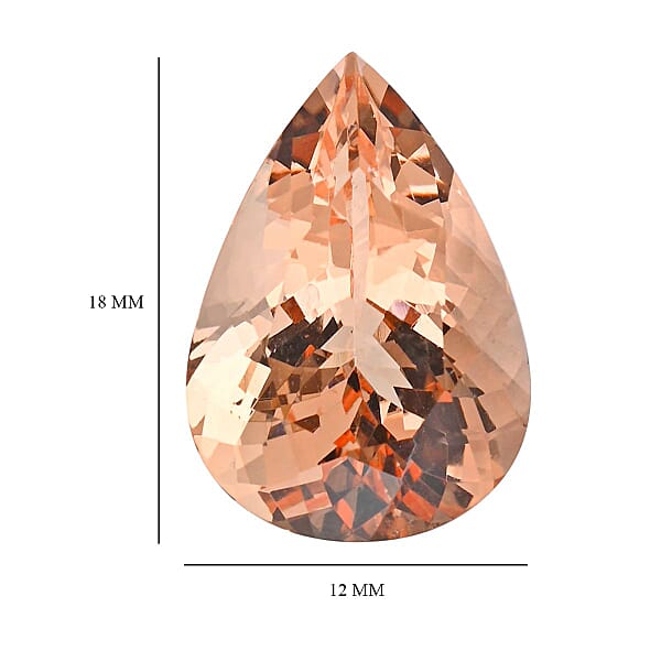 AAAA Marropino Morganite (Pear 18x12 Mm) 9.00 Ctw