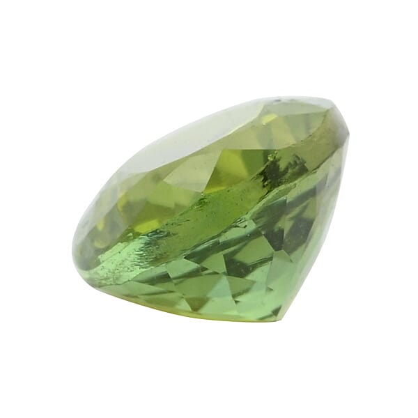 AAAA Natural Calabar Green Tourmaline (Ovl 8x6 Mm) 1.40 Ctw