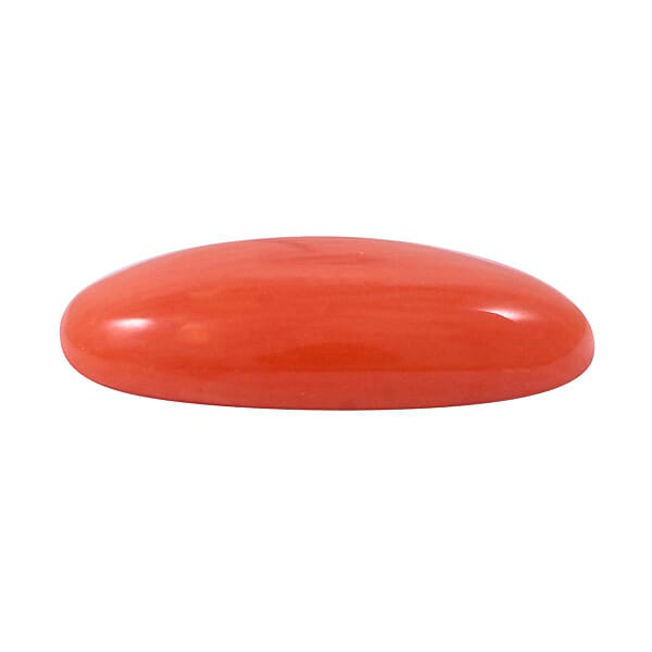 AAAA Natural Mediterranean Coral (Ovl 14x7 Mm) 2.00 Ctw