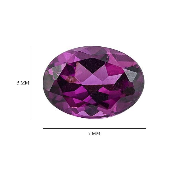 AAAA Radiant Ember Garnet (OVL 7x5 Mm) 0.80 Ctw