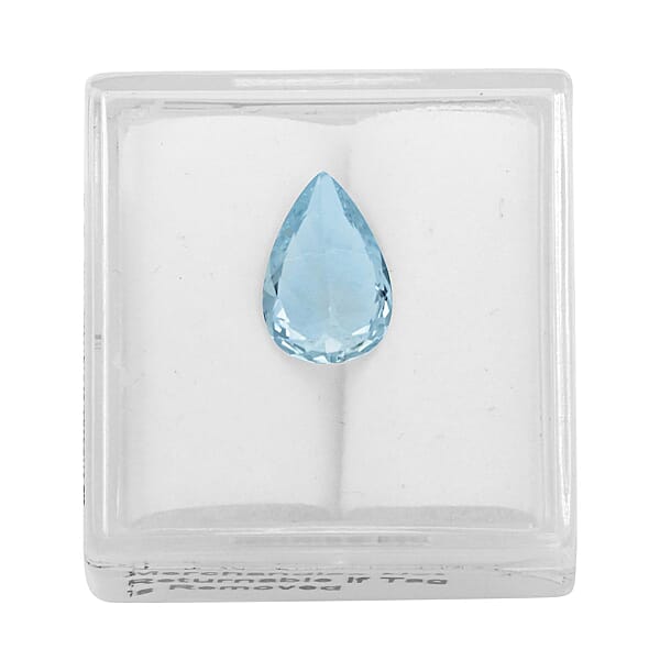 AAAA Santa Maria Aquamarine (Pear Free Size) 1.00 Ctw