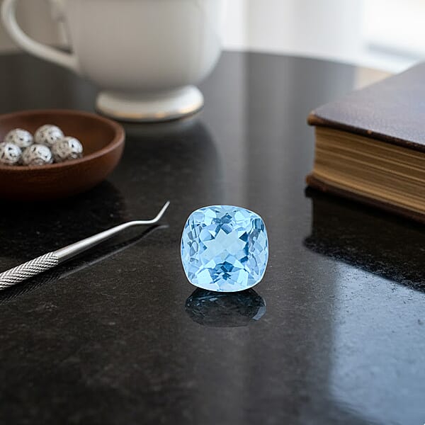 AAAA Swiss Blue Topaz (Cush Free Size) 20.00 Ctw