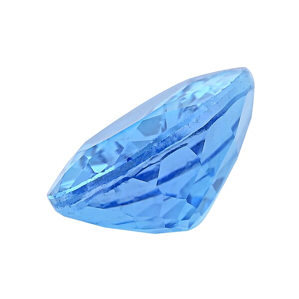 AAAA Swiss Blue Topaz (Oval 18x13 Mm) 14.00 Ctw