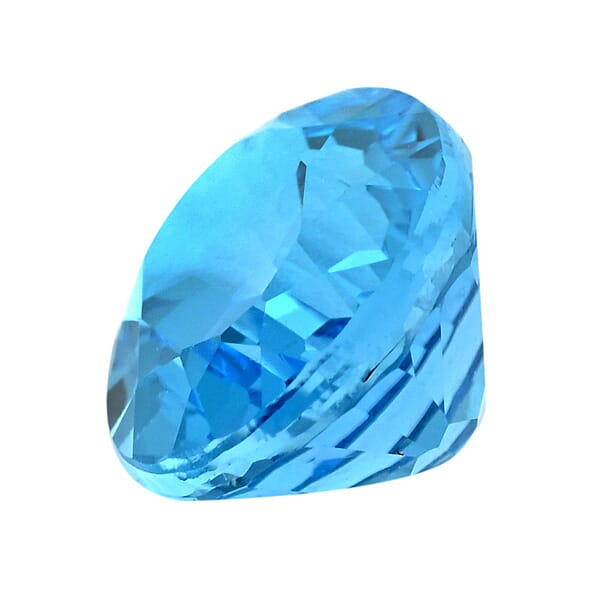 AAAA Swiss Blue Topaz (Ovl 14x10 Mm) 6.00 Ctw