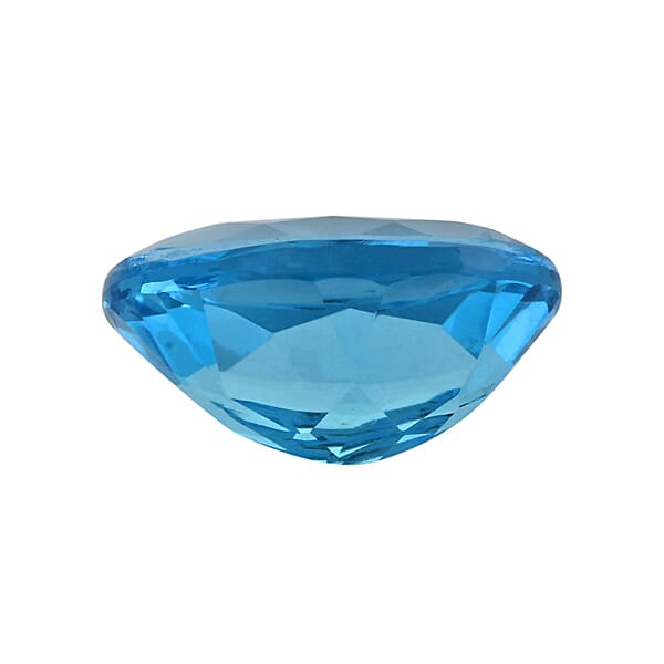 AAAA Swiss Blue Topaz (Ovl 14x10 Mm) 6.00 Ctw