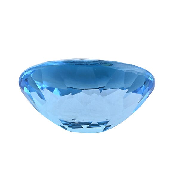 AAAA Swiss Blue Topaz (Ovl 16x12 Mm) 9.00 Ctw