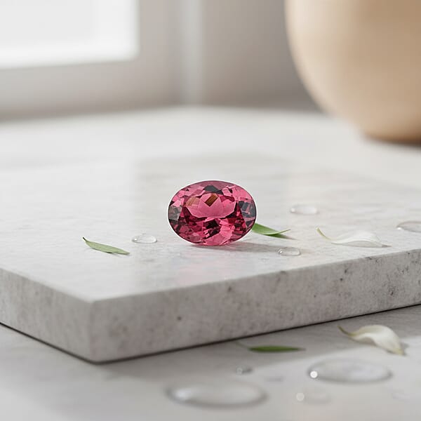 AAAA Tanzanian Raspberry Garnet (Oval 9x7 Mm) 2.00 Ctw
