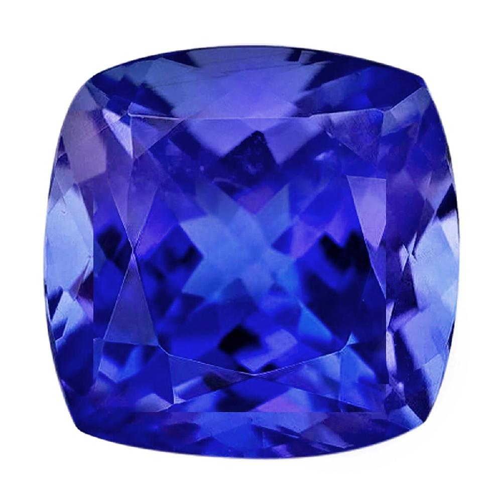 AAAA Tanzanite (Square Cushion Free Size) 2.50 ctw