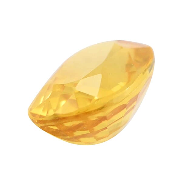 AAAA Yellow Sapphire (Ovl 7x5 Mm) 1.00 Ctw Loose Gemstone For Jewelry Making Loose Diopside For Ring And Pendant Green Gemstone