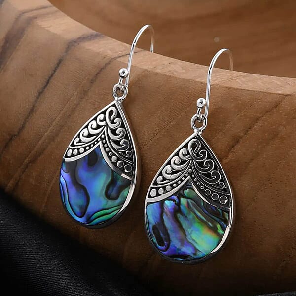 Abalone Shell Drop Earrings For Women Sterling Silver Beach Fashion Jewelry Birthday Gift For Her