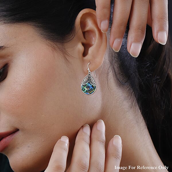Abalone Shell Drop Earrings For Women Sterling Silver Beach Fashion Jewelry Birthday Gift For Her
