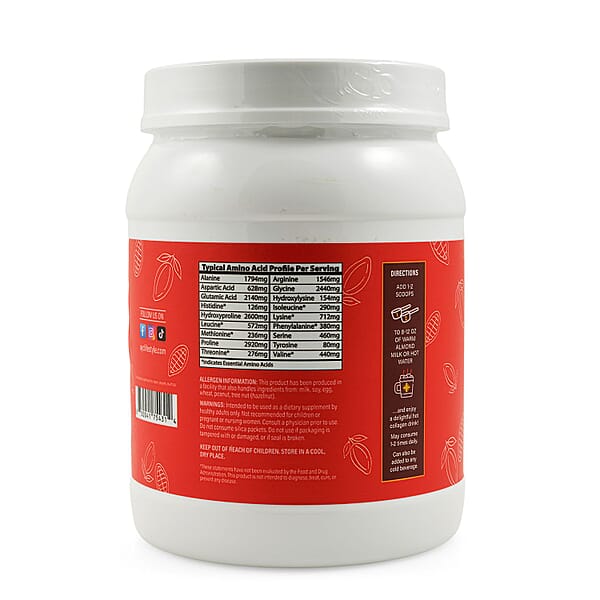 About Your Collagen Grass Fed Collagen I & II Dietary Supplement With Electric Frother (26.65oz) -Hot Chocolate
