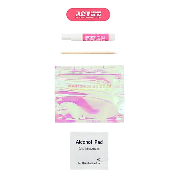 Act Brand New Press On Nail Kit- She's Expensive (French Tip)