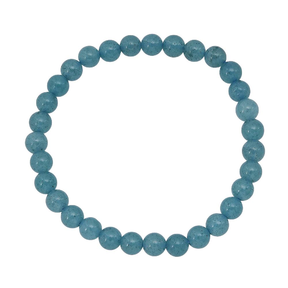 Amazonite Quartz Beaded Stretch Bracelet 50.00 ctw