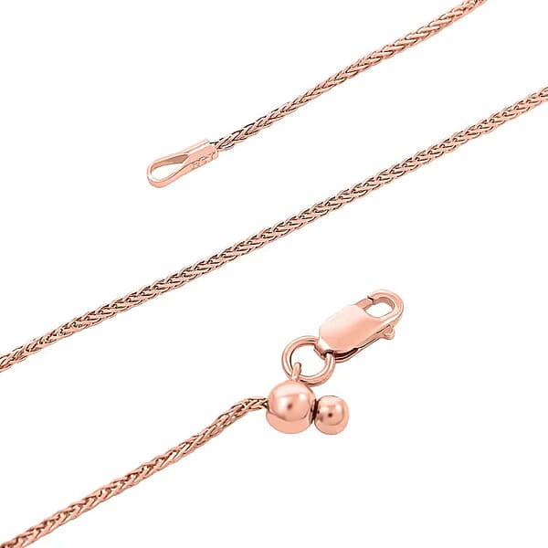 Ankur's Treasure Chest 14K Rose Gold Over Sterling Silver Chain Necklace 24 Inches 3.20 Grams