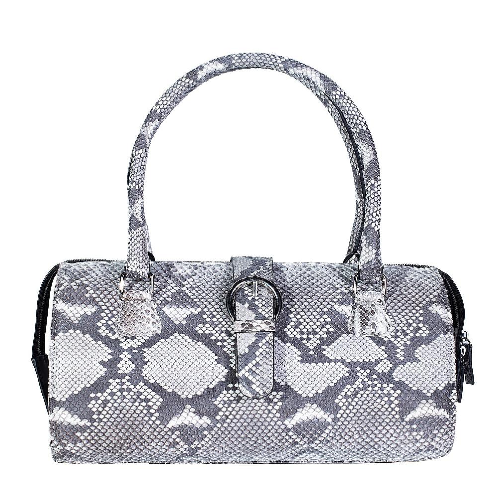 Ankur's Treasure Chest The Grand Pelle Handcrafted Natural Genuine Python Leather Barrel Bag