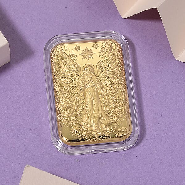 Ankur Treasure Chest 24K Golden Angel Emboss Sheet (31x45.5mm) 10mg