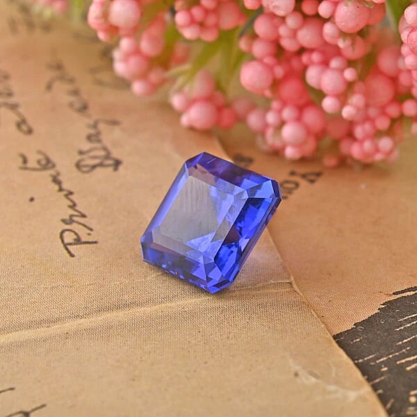 Asscher Cut AAAA Tanzanite (Sqr 8 Mm) 2.75 Ctw
