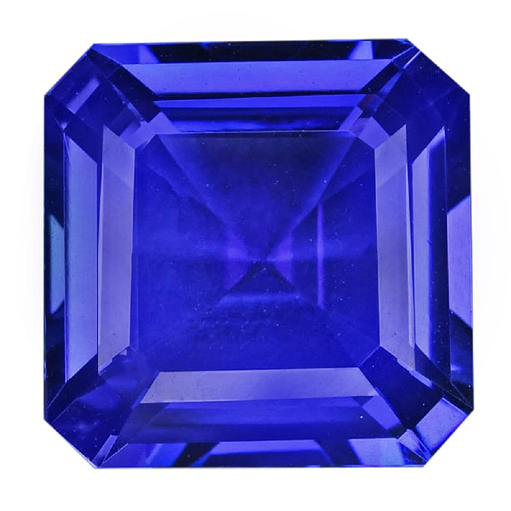 Asscher Cut AAAA Tanzanite (Sqr 8 mm) 2.75 ctw