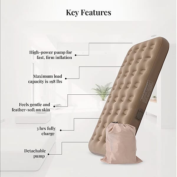 Automatic Inflatable Air Bed With Built-in Pump