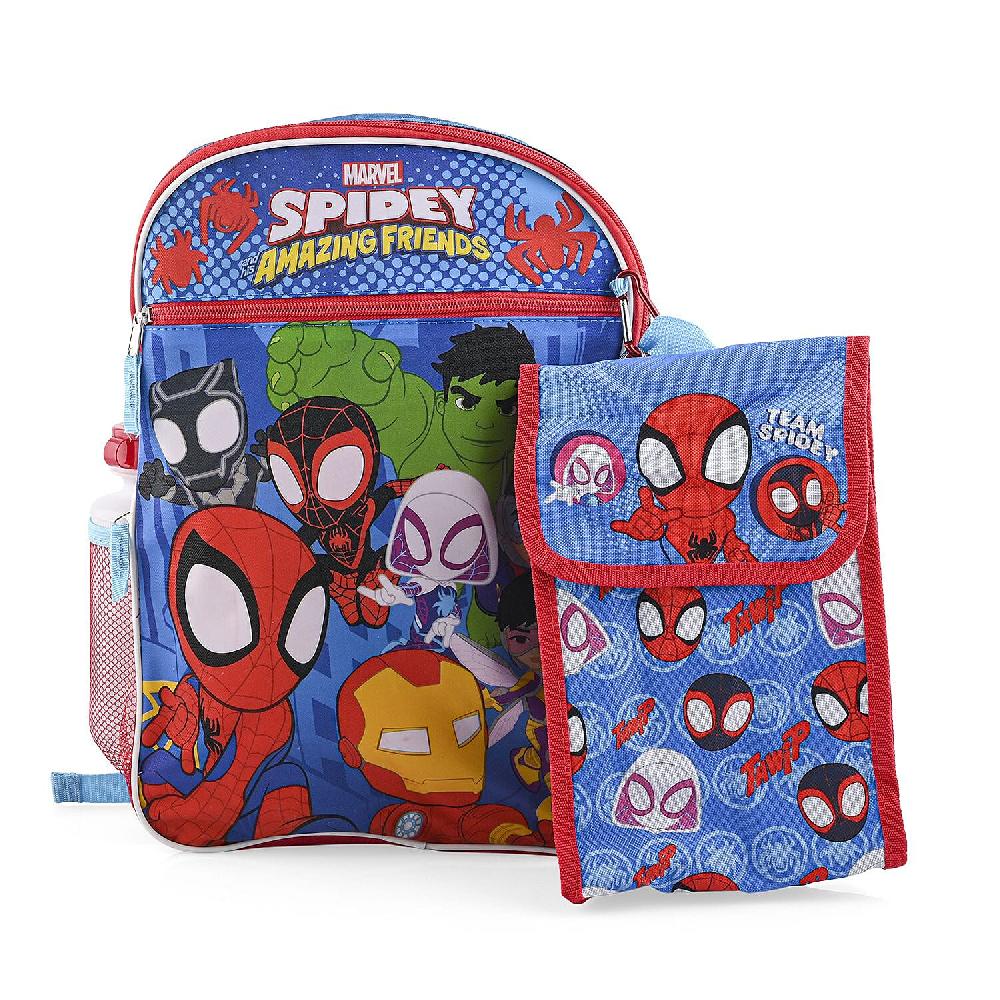 Back to School Deal Closeout 5pc 16 Disney Spidey Amazing Friends Backpack Set