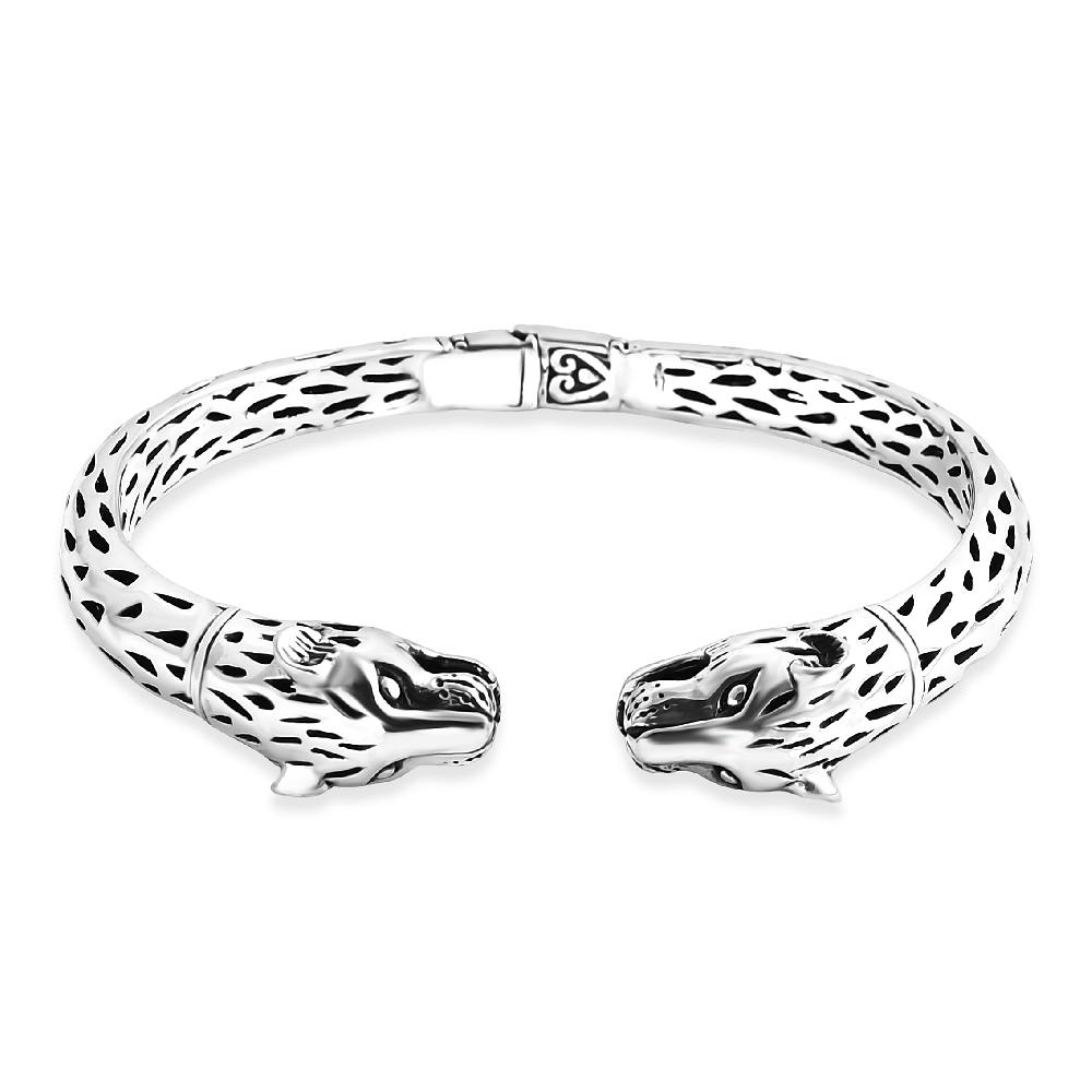 Bali Legacy Sterling Silver Cuff Bangle Bracelet (7.25 In) 31.59 Grams