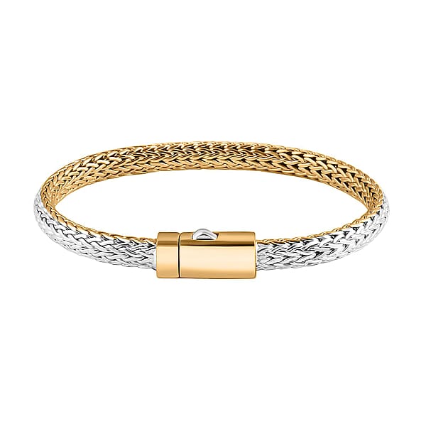 Bali Legacy Tulang Naga Chain Bracelet In 22K Vermeil YG Over And Sterling Silver (8.00 In) 28.65 Grams