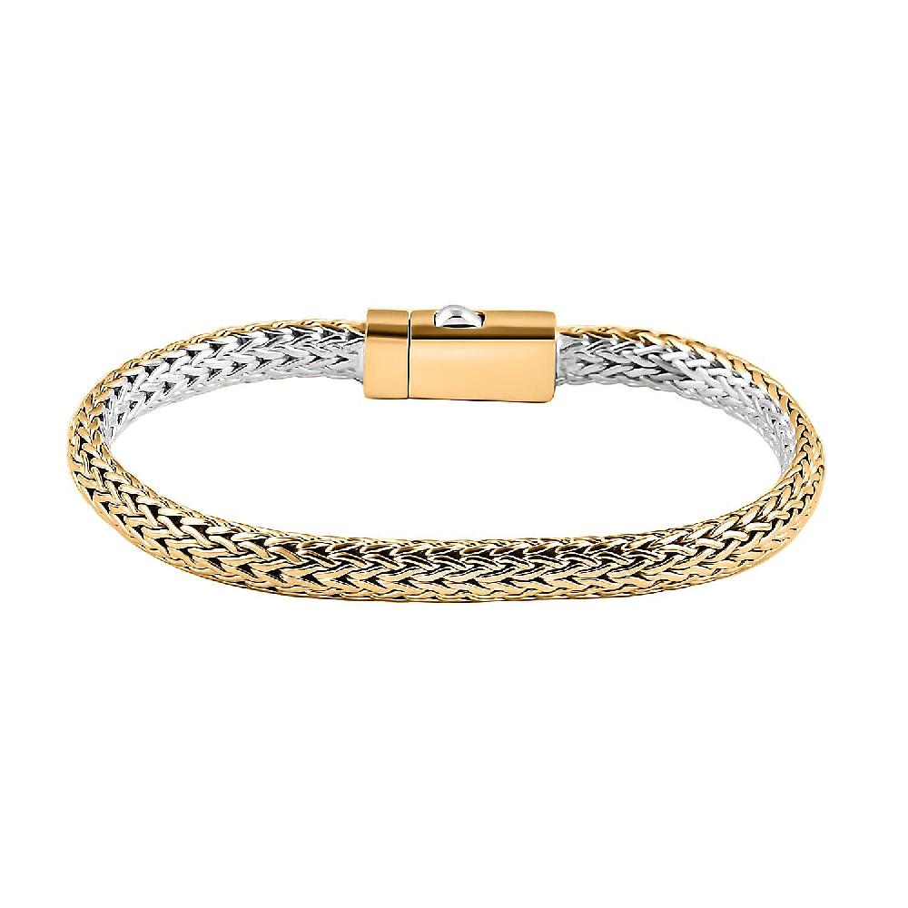 Bali Legacy Tulang Naga Chain Bracelet in 22K Vermeil YG Over and Sterling Silver (8.00 In) 28.65 Grams