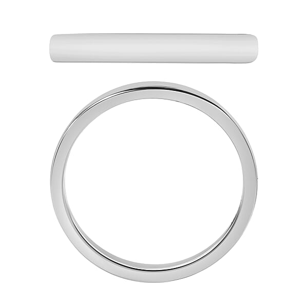 Band Ring In 14K White Gold 3.50 Grams (Del. In 10-12 Days)