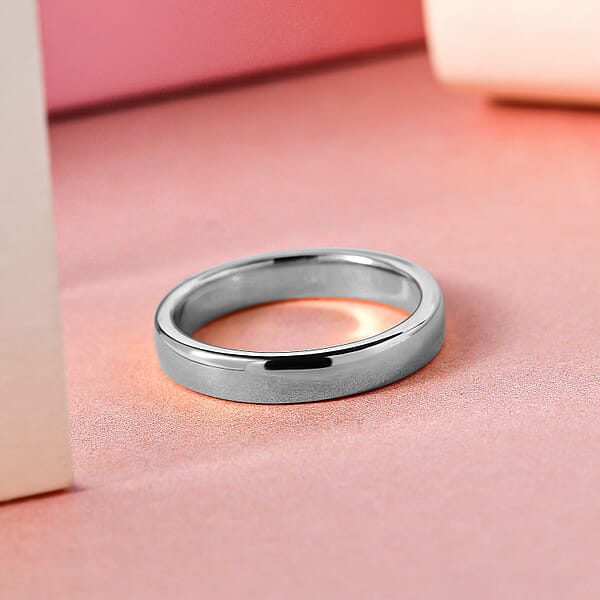 Band Ring In 18K White Gold 4.80 Grams (Del. In 10-12 Days)