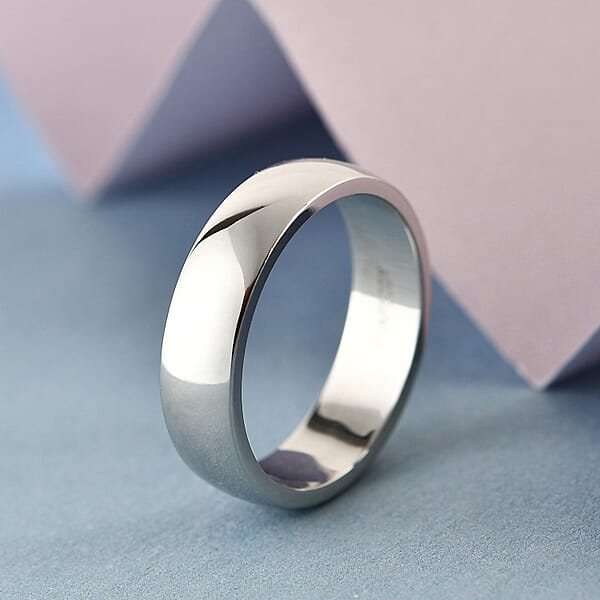 Band Ring In 950 Platinum 8 Grams (Del. In 10-12 Days)