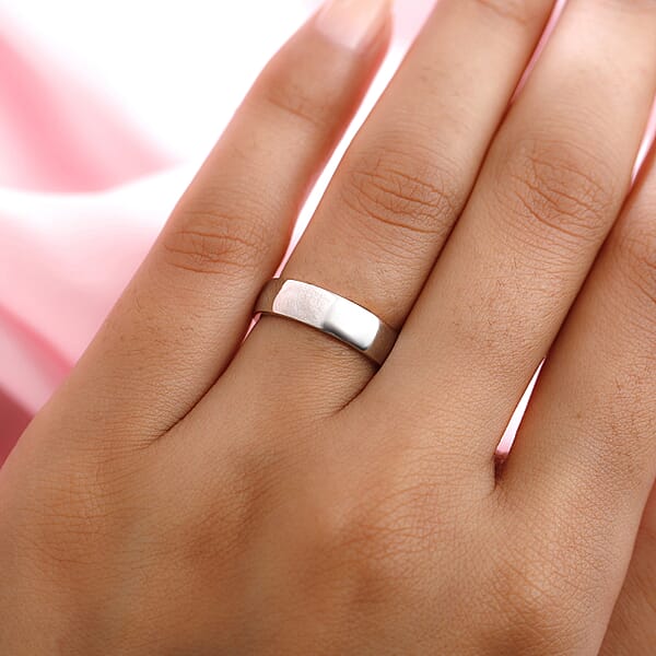 Band Ring In 950 Platinum 8 Grams (Del. In 10-12 Days)