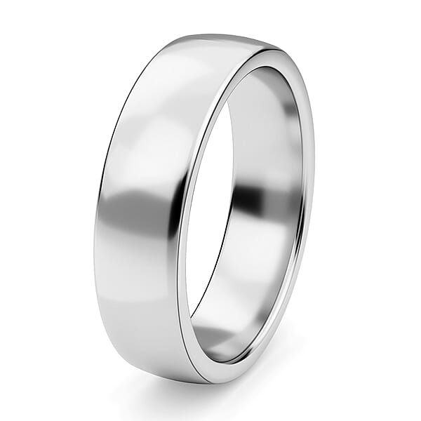 Band Ring In 950 Platinum 8 Grams (Del. In 10-12 Days)