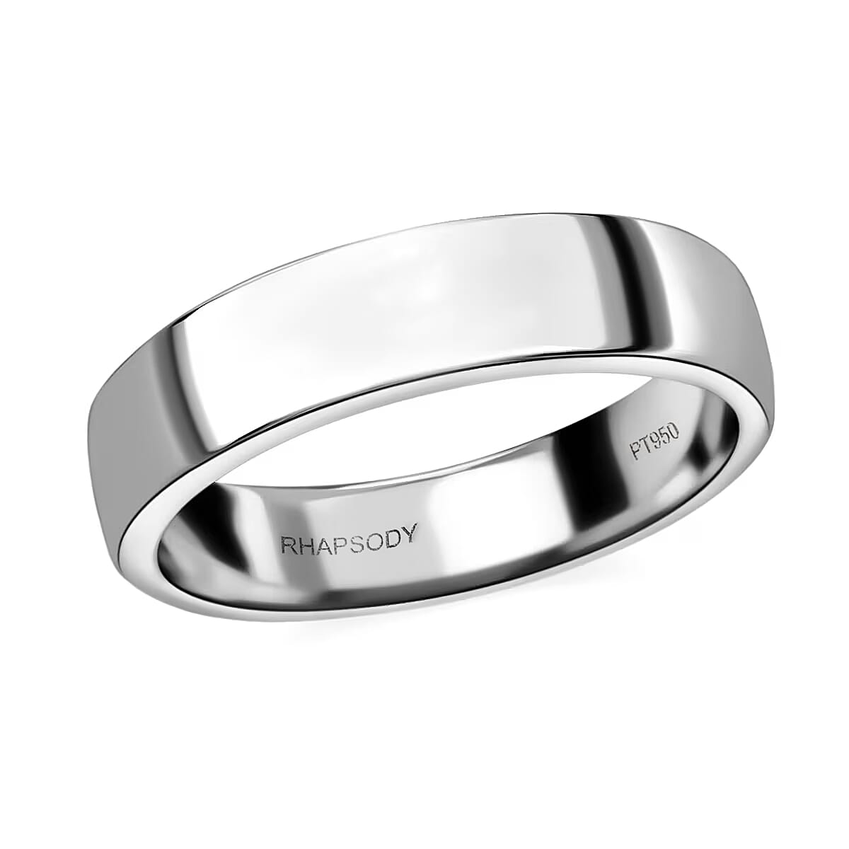 Band Ring in 950 Platinum 8 Grams (Del. in 10-12 Days)