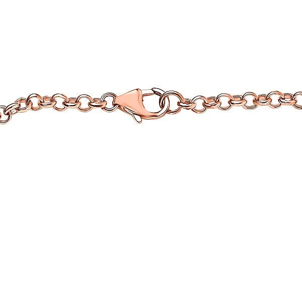 Bar Bracelet In 18K Vermeil Rose Gold Over Sterling Silver (7.25 In) 3 Grams (Del. In 10-12 Days)