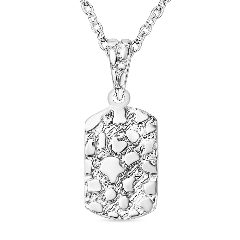Bar Pendant Necklace in 10K White Gold 1.50 Grams 20 Inches (Del. in 10-12 Days)
