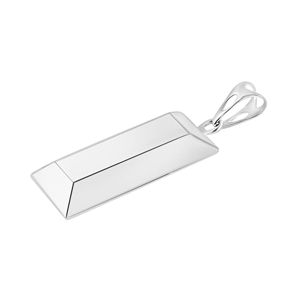 Bar Pendant Necklace In 14K White Gold 2 Grams 20 Inches (Del. In 10-12 Days)