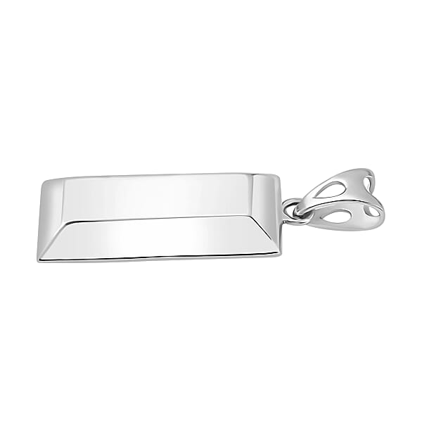 Bar Pendant Without Chain In 14K White Gold (Del. In 10-12 Days)